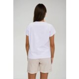 Marisse Cotton T-Shirt With Decorative Pocket, White | shoptok.hr