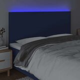  LED posteljno vzglavje modro 180x5x118/128 cm blago, (20951639) | Shoptok.si