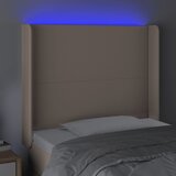  LED uzglavlje boja cappuccina 93x16x118/128 cm od umjetne kože | shoptok.hr
