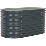 vidaXL Visoka greda 160x80x81 cm pocinkano jeklo siva Cene