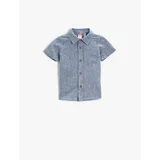 Koton Linen Blend Short Sleeve Shirt