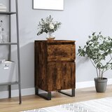  Komoda boja dimljenog hrasta 40 x 35 x 70 cm konstruirano drvo | shoptok.hr