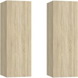 Furnova TV omarica 2 kosa sonoma hrast 30,5x30x90 cm inženirski les, (21923754) | Shoptok.si
