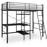 Furnova Pograd z okvirjem za mizo črn kovinski 90x200 cm, (21938719) | Shoptok.si