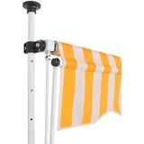 Maison Chic Ročno zložljiva tenda - Senčniki 300 cm oranžne in bele črte, (22038262) Cene