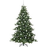 vidaXL Umetno Zložljivo Božično Drevo with LEDs z stojalom 180cm PVC | Shoptok.si