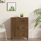  Komoda boja smeđeg hrasta 69,5x34x90 cm od konstruiranog drva | shoptok.hr