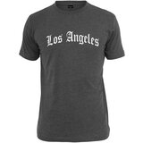 MT Men Los Angeles Texting Tee Charcoal Cene