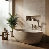 REA Bath Baterija za kadu Rea Lungo Stripe Brush Nickel | shoptok.hr