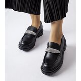 Gemre Black loafers with rhinestones Hartford | Shoptok.si