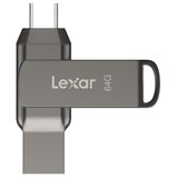 Lexar USB ključ JumpDrive Dual Drive D400 64 GB, USB 3.1 Cene