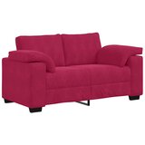 Dvosjed, sofa, vino crvena, 160x77x82 cm, baršun | shoptok.hr