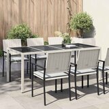  Stol za vrt Bijelo 190 x 90 x 75 cm poliratan | shoptok.hr