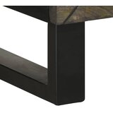  Komoda crna 40x33x75 cm Puno drvo Mango | shoptok.hr