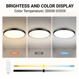  Immax NEO 07314L-LED stropno svetlo SEMPLICI s prigušiva 128W/230V preč.100cm Wi-FiTuya crna + daljinski upravljač | Eponuda.com