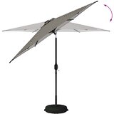  Suncobran za vrt s LED svjetlima i postoljem 270 x 270 cm | Shoptok.si