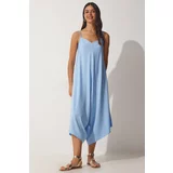 Happiness İstanbul Jumpsuit - Blue - Oversize