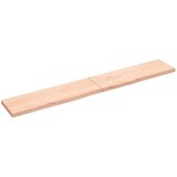  Stenska polica 200x30x(2-4) cm neobdelana trdna hrast | Shoptok.si