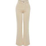 Trendyol Beige Low Waist Wide Leg Jeans | Shoptok.si