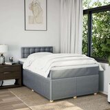 vidaXL Krevet s oprugama i madracem svjetlosivi 120x190 cm od tkanine | shoptok.hr