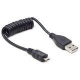  USB 2,0 kabal A-microB 0.6m spiralni, GEMBIRD CC-mUSB2C-AMBM-0.6M | Eponuda.ba
