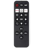 Nedis XL predprogramiran daljinski upravljalnik za TV in SAT 2 napravi z Netflixom in Disney+, Črna, (5000277112) | Shoptok.si