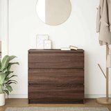  Komoda rjavi hrast 80x35x76 cm inženirski les | Shoptok.si
