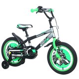 Favorit bicikl KIDS WOLF 16"crna/siva/zelena (460460) cene
