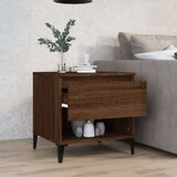 vidaXL Bočni stolić smeđa boja hrasta 50x46x50 cm konstruirano drvo | shoptok.hr