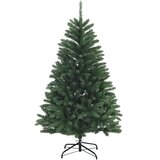  Umjetno božićno drvce s nogom 150 cm PVC Srednja zelena - Srednje zelena Ø 80 x 150 cm bez LED svjetala | shoptok.hr