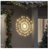 vidaXL Božične zvezdne lučke 140 LED 8 kosov toplo bele 17 c