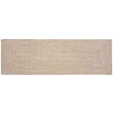 vidaXL Preproga Naravna in bela 80 x 250 cm Juta | Shoptok.si