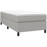  Okvir za krevet s oprugom svjetlosivi 90x190 cm od tkanine | shoptok.hr