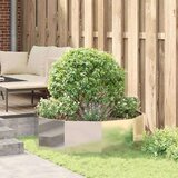  Cvetlično korito srebrna 120 x 120 x 35 cm Nerjaveče jeklo, (5000207654) | Shoptok.si