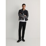 Reserved - Slim traperice isprana izgleda - crno | shoptok.hr