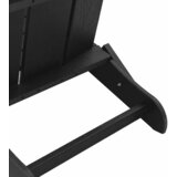  Sklopiva Adirondack stolica Crna 80,5 x 74,5 x 92 cm HDPE | shoptok.hr