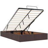 vidaXL Otomanski okvir kreveta s madraca tamnosmeđi 120x200cm tkanine | shoptok.hr