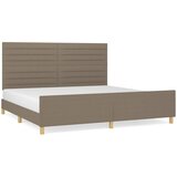  Okvir za krevet bez madraca smeđesivi 200x200 cm od tkanine | shoptok.hr