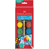 Boja vodena fi 30mm 12 plus kist faber castell 125012 blister | shoptok.hr