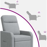  Fotelja s nagibom Svjetlosiva Tkanina | shoptok.hr