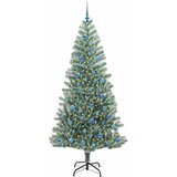  Umjetno Božićno Drvo s Snježnim Flokom i LED Svjetlom 240 cm | shoptok.hr