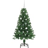 vidaXL Umestno božično drevo Zelena 150 cm PVC, jeklo in plastika | Shoptok.si