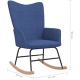  Gugalni stol s stolčkom modro blago, (20804144) | Shoptok.si
