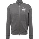 MEN'S GRAY ZIPPED SWEATSHIRT