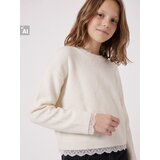 Sinsay Džemper s čipkastim rubom | shoptok.hr