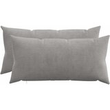  Presvlaka za jastuk 2 pcs HEERLEN Svjetlosiva 40 x 80 cm Kord | shoptok.hr