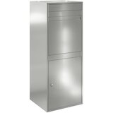  Škatla za dostavo Srebrna 47,5 x 38 x 59 cm Pocinkano jeklo | Shoptok.si