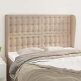  Uzglavlje s ušima boja cappuccina 147x23x118/128cm umjetna koža | Eponuda.com