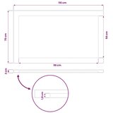  Pravokutni stolni vrh 110 x 70 x 3 cm Pravokutni - Prirodna 90 x 55 x 3 5 cm Pravokutno | shoptok.hr