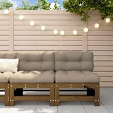 Maison Chic Vrtni sredinski kavč - Zunanji kavči 2 kosa medeno rjav trden borov les, (22040500) | Shoptok.si